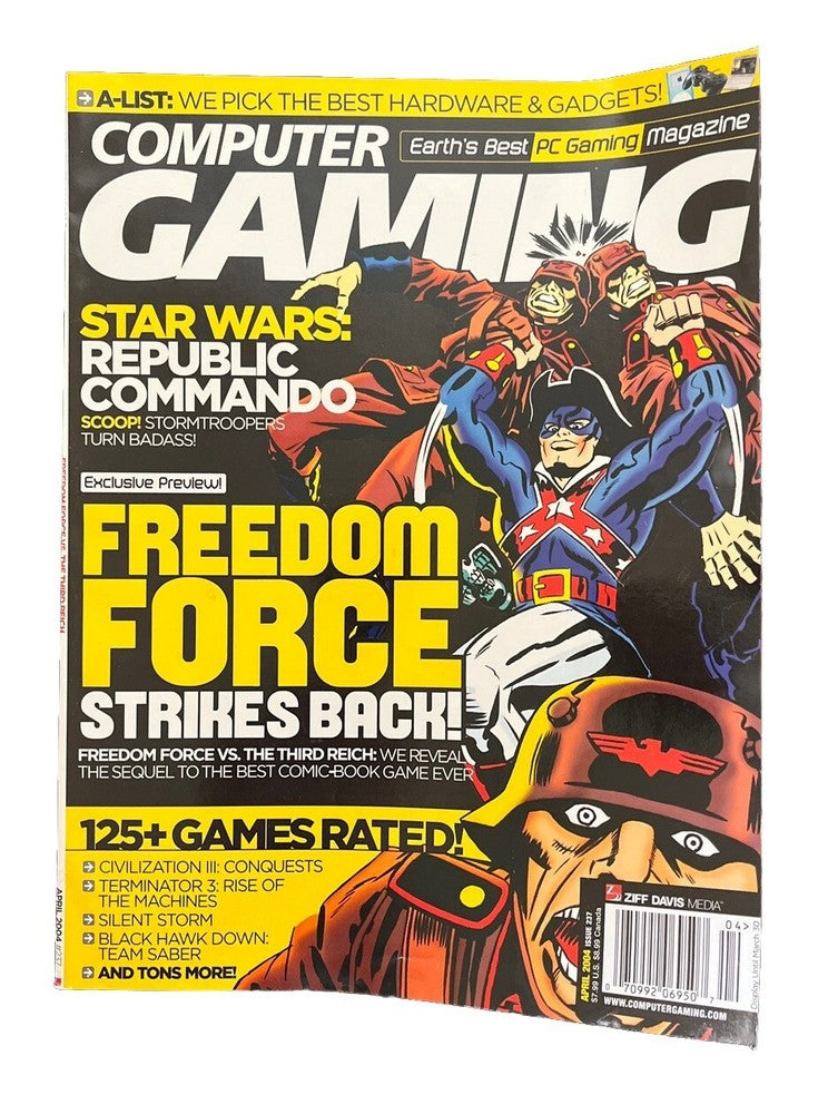 Classic Computer Gaming World PC Game Strategy Magazine #237 Freedom Force