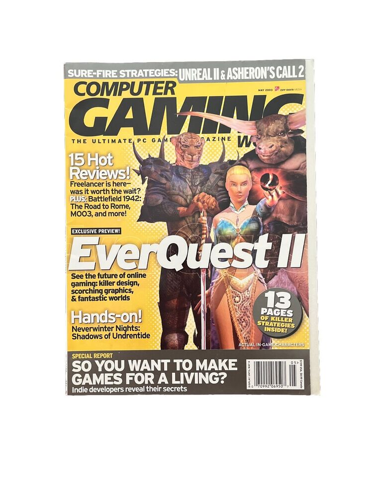 Computer Gaming World Collectable Video Game Magazine May 2003 #226Ever Quest II