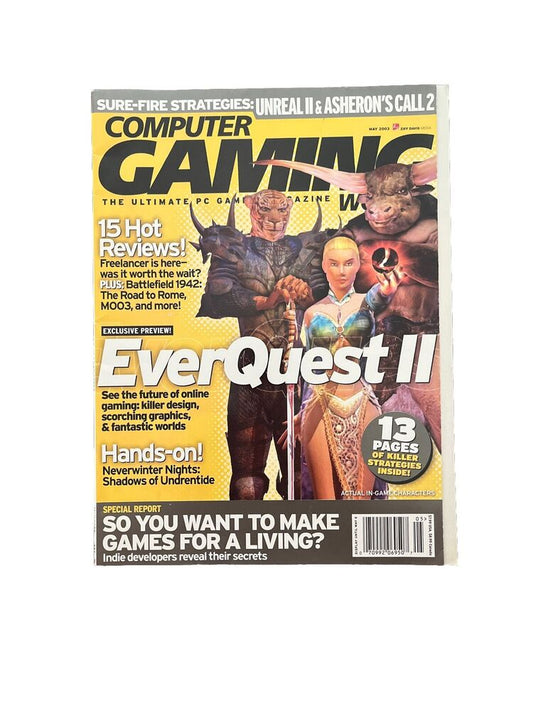 Computer Gaming World Collectable Video Game Magazine May 2003 #226Ever Quest II