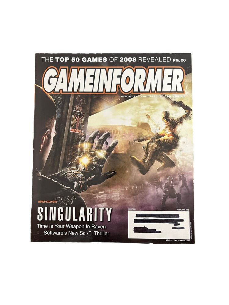 February 2009 GameInformer #190 Collectable Video Game Magazine Singularity