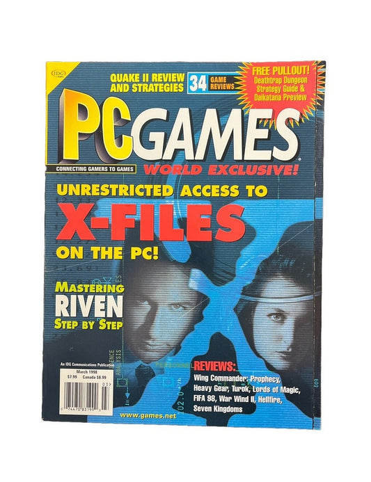 Vintage PC Games Magazine Vol.5 No.3 Unrestricted Access To X-Files On The PC!