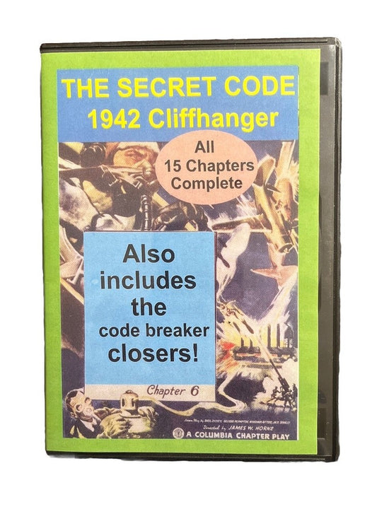 Classic Collectable War Movie THE SECRET CODE 1942 Cliffhanger 2 Dics