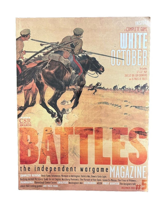 Battles Wargame Magazine #5 With Military History Tabletop Game - White October