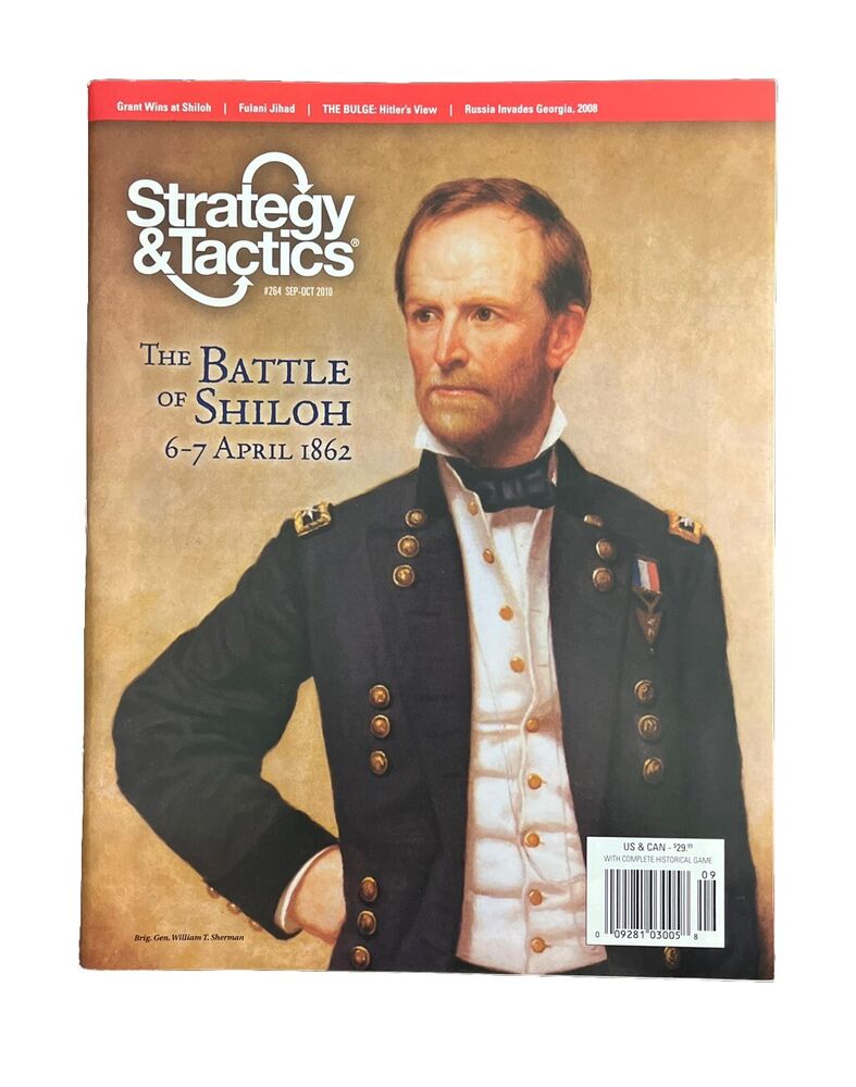 Strategy & Tactics Wargame Magazine #264 And Board Game - The Battle Of Shiloh