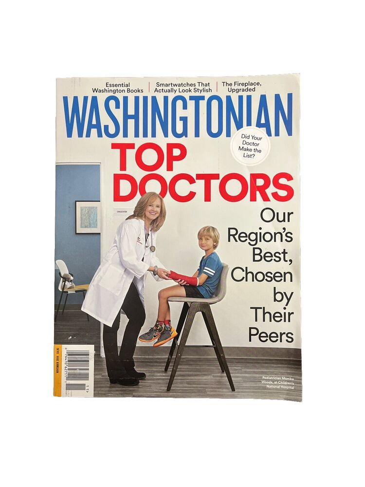 Washingtonian Collectable Magazine #2 2018 November Top Doctors