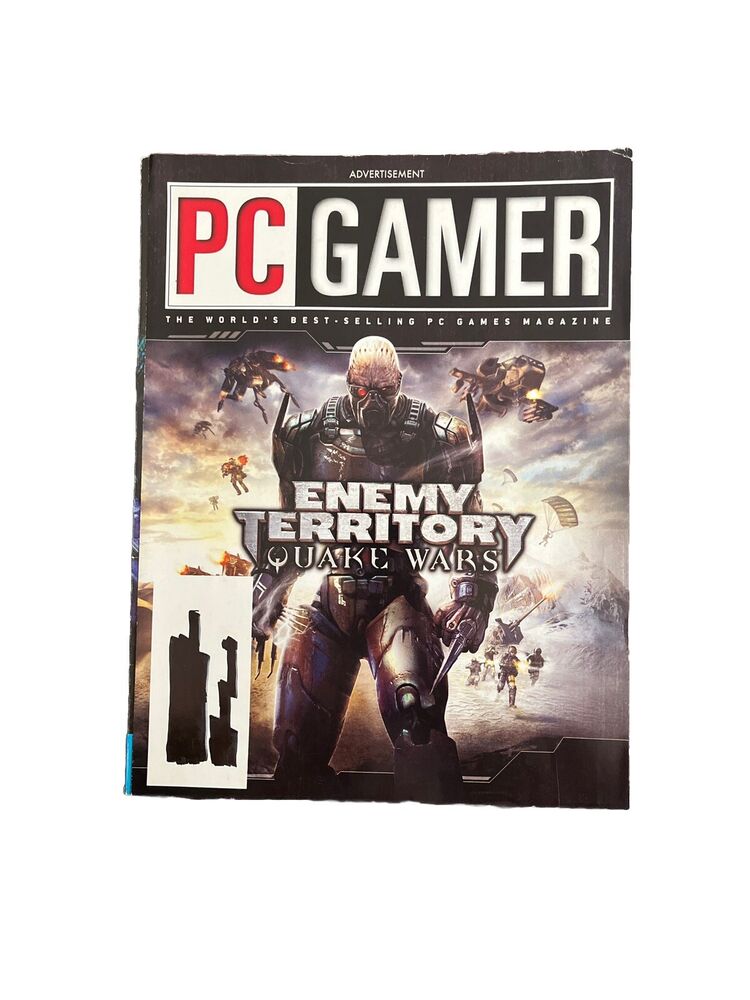 PC Gamer August 2007 #164 Vintage Video Game Magazine Starcraft II With Demo Dis