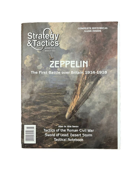 Strategy & Tactics Military History Magazine #159 With War Board Game - Zeppelin