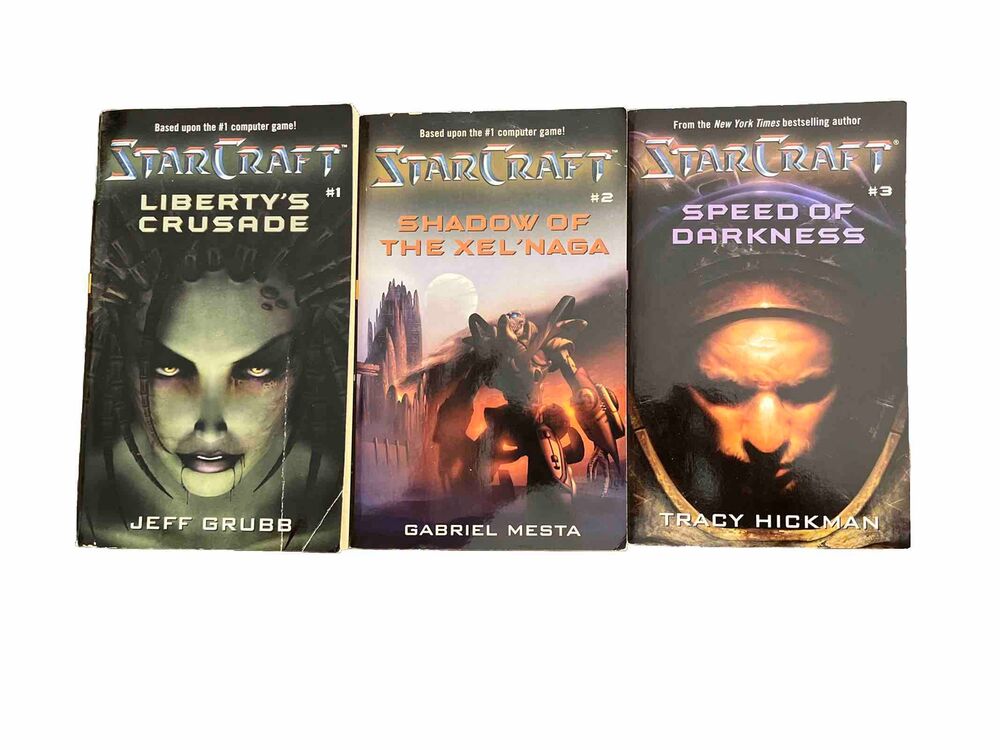 Lot of 3 Starcraft Liberty’s Crusade-Shadow of the Xel'naga-Speed of Darkness