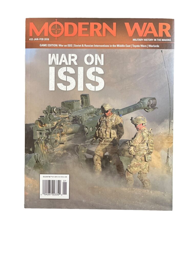 Modern War Magazine #33 With Historical Military Board Game - War on ISIS