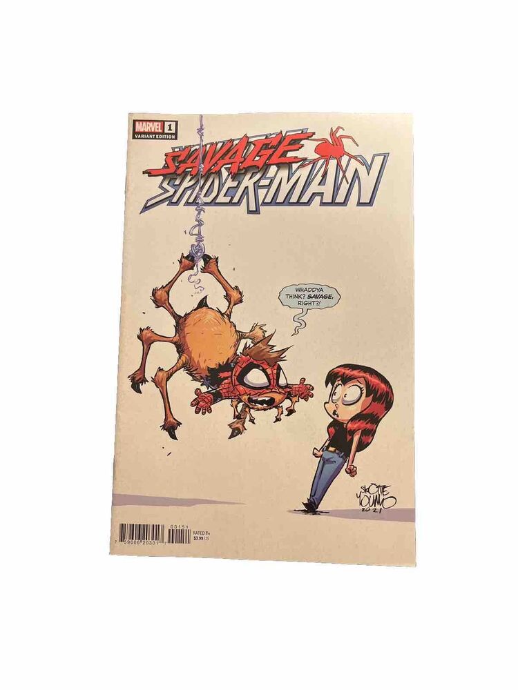 Savage Spider-Man #1 Skottie Young Variant Cover Marvel Comics 2022 NM