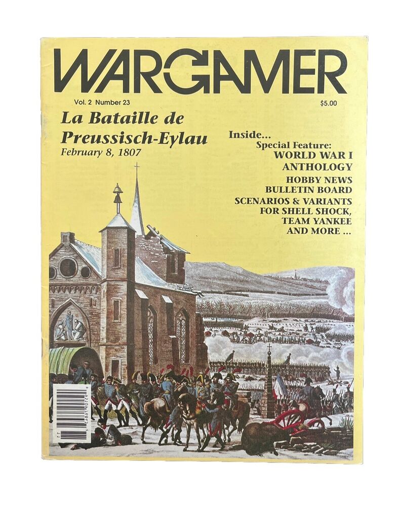 Vintage WARGAMER Magazine VOL.2 #23 Oct-Nov 90 - La Bataille de Preussisch-Eylau