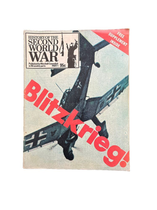 History Of The Second World War Collectable Magazine Part 1 1973 Blitzkrieg