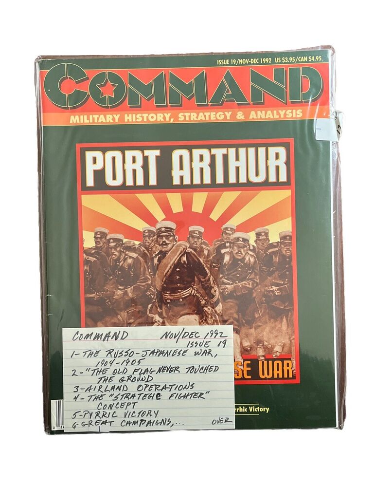 XTR Vintage Collectable Command Wargame Magazine #19 Nov-Dec 1992 - Port Arthur