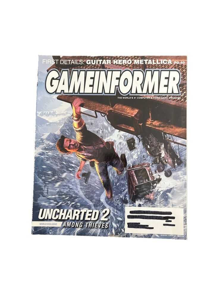 Game Informer Collectable Video Game Magazine #189 January 2009 Uncharted 2