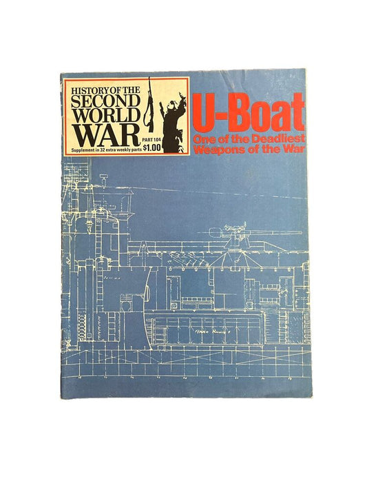 History of the Second World War Collectable Vintage Magazine Part 104 U-Boat