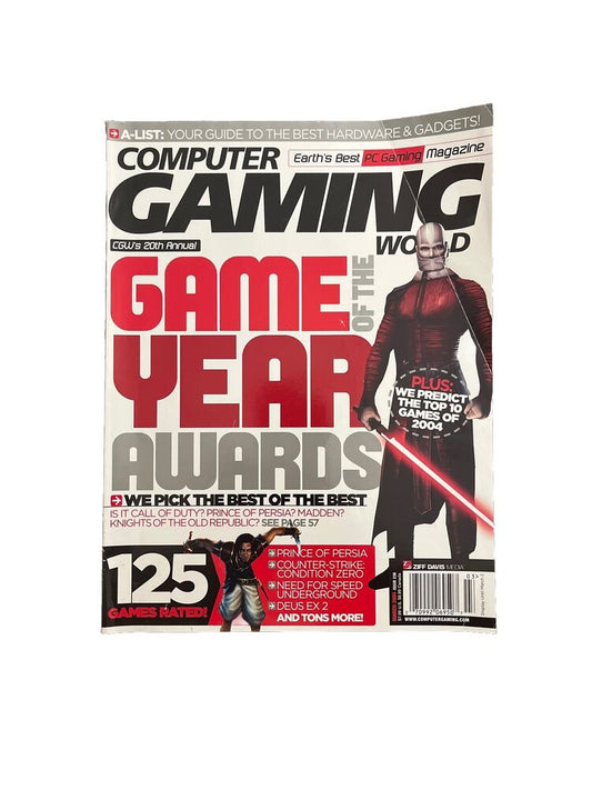 Computer Gaming World Vintage PC Game Magazine March 2004 #236 Game of the Year