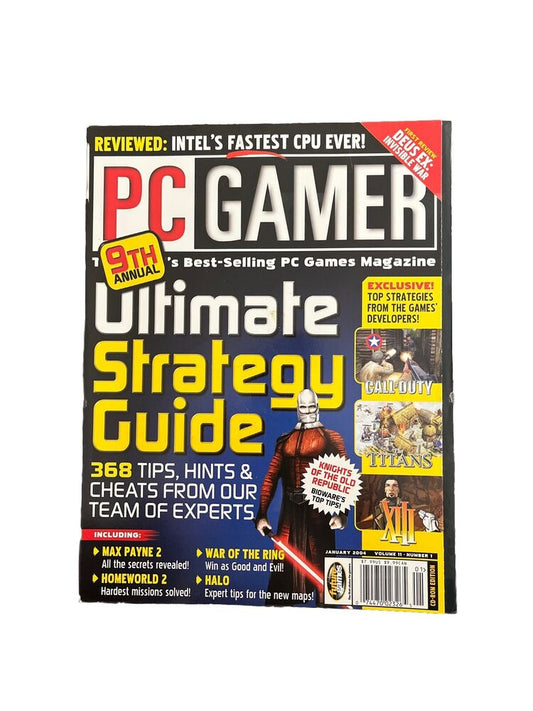 January 2004 PC Gamer #119 Vintage Video Game Magazine Ultimate Strategy Guide