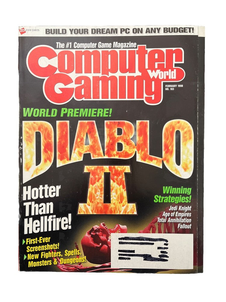 Computer Gaming World Strategy Magazine #163 Feb 1998 Diablo II