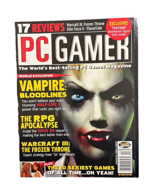 PC Gamer Video Game Strategy Magazine 114 Vol.10 #9 Vampire: Bloodlines
