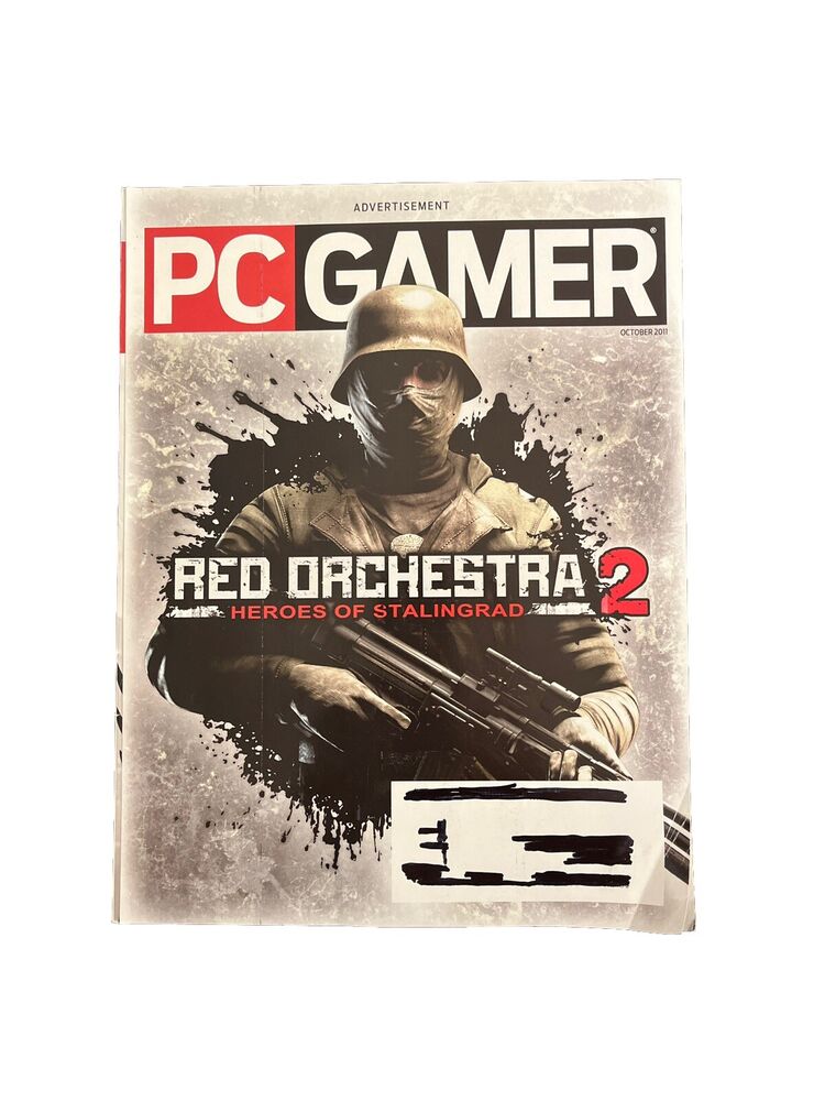 OCTOBER 2011 PC GAMER vintage Computervideo game magazine #218 - RED ORCHESTRA 2