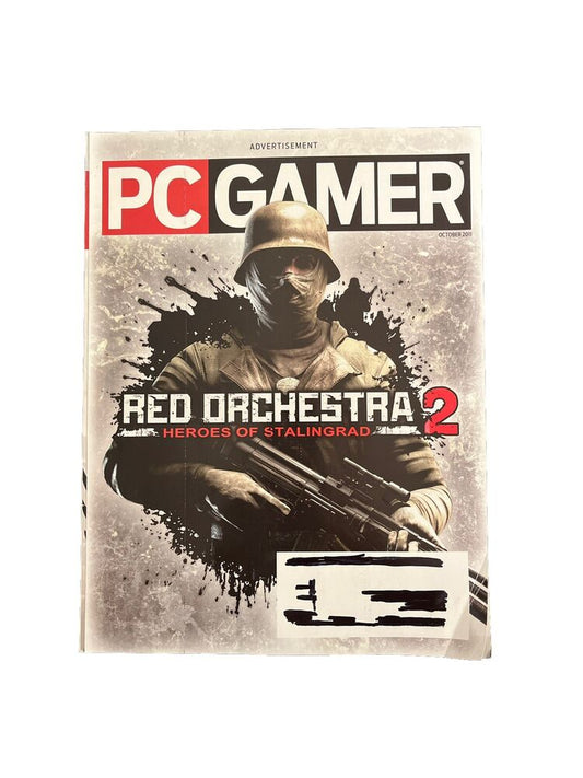 OCTOBER 2011 PC GAMER vintage Computervideo game magazine #218 - RED ORCHESTRA 2