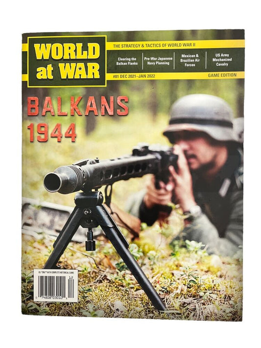 World At War Magazine With Complete Game #81 Dec 2021-Jan 2022 Balkans 1944