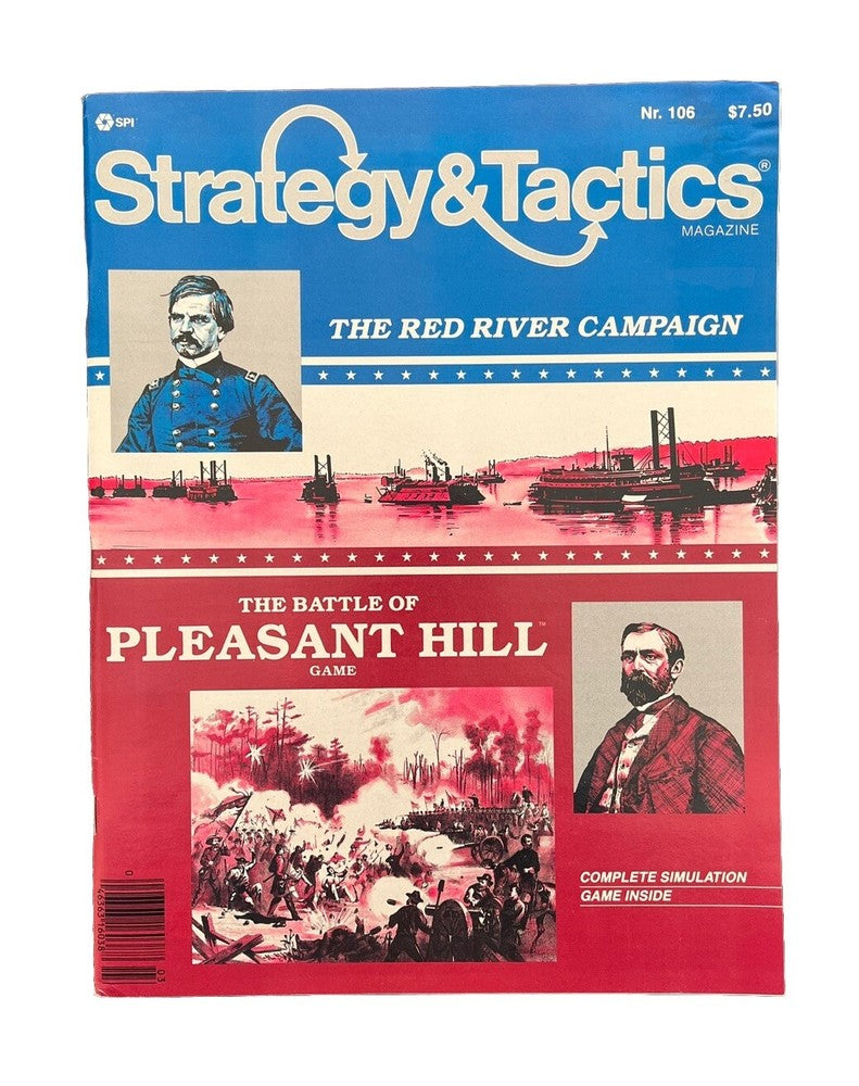 Strategy & Tactics Wargame Magazine #106 1986 The Battle of Pleasant Hill Game