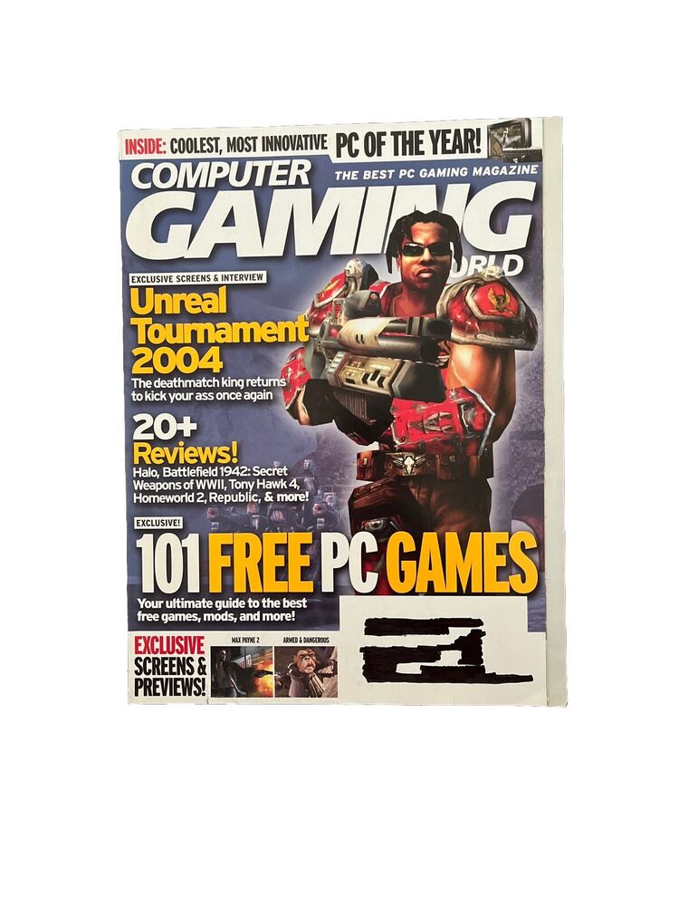 Computer Gaming World PC Game Magazine December 2003 #233 101 Free PC Games