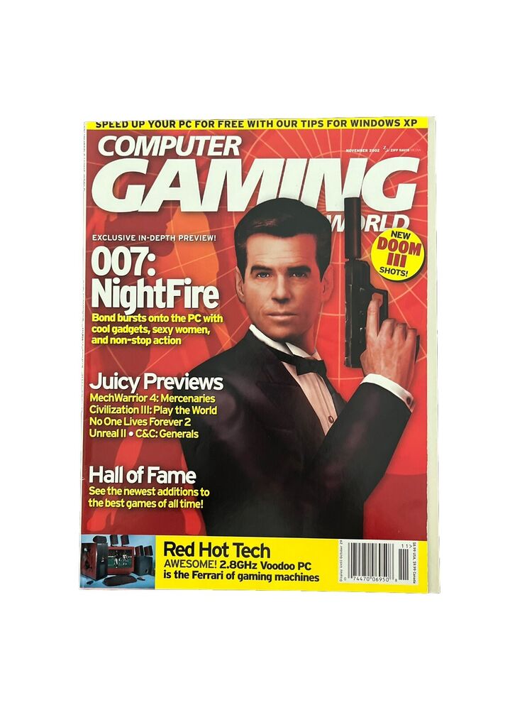 Computer Gaming World PC Game Magazine November 2002 #220 007: Night Fire