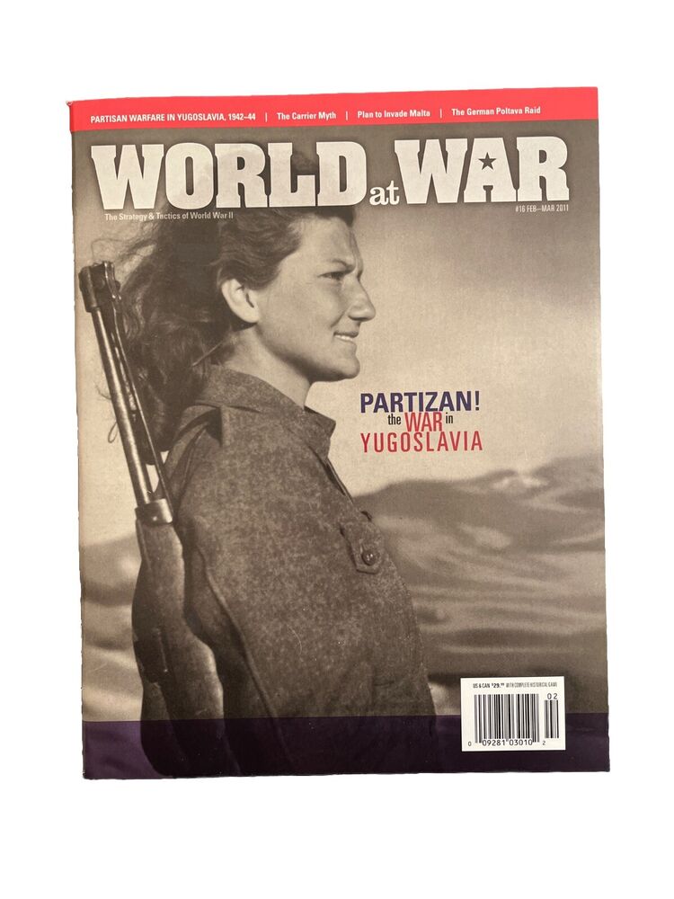 World At War Magazine #16 With Tabletop Game - Partizan! The War In Yugoslavia