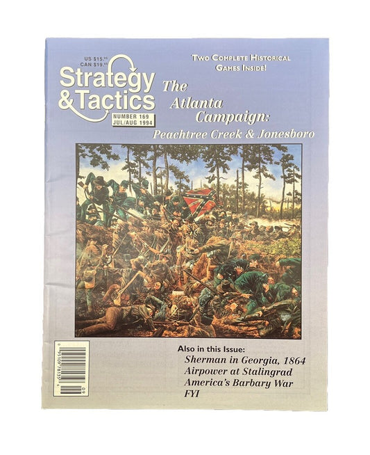 Strategy&Tactics Wargame Magazine #169 The Atlanta Campaign: Peachtree Creek