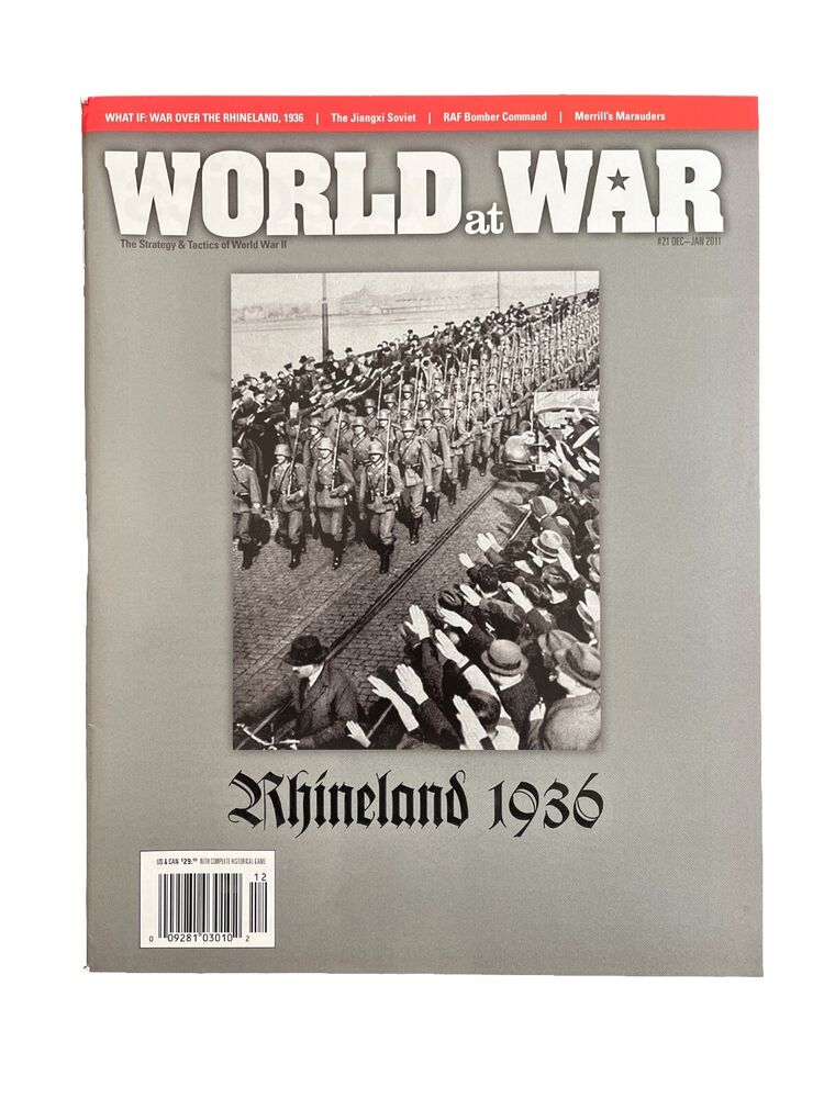 World At War Magazine #21 With Military History Wargame - The Rhineland War 1936