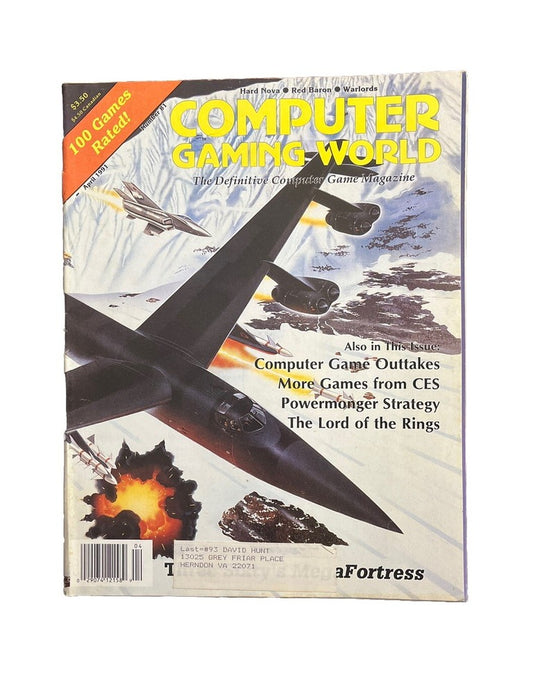 Computer Gaming World Strategy Magazine #81 April 1991 Computer Game Outtakes