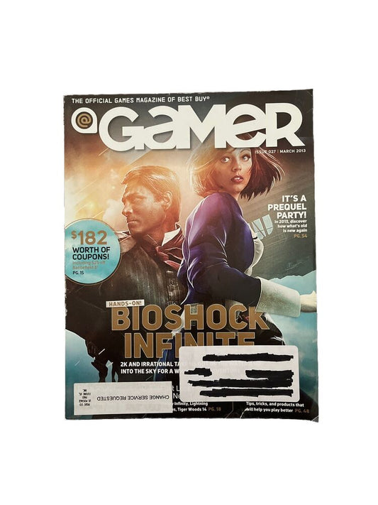 Best Buy Gamer Vintage Video Games Magazine March 2013 #027 Bioshock Infinite