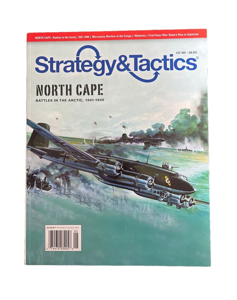 Strategy & Tactics Wargame Magazine #292 With Historical Board Game - North Cape