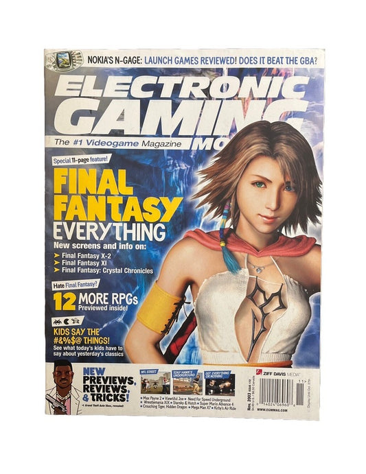 Vintage Electronic Gaming Monthly Video-game Magazine #172 2003 Final Fantasy