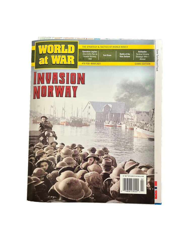 World At War Magazine With Game #76 Feb-Mar 2021 Unpunched - Invasion Norway