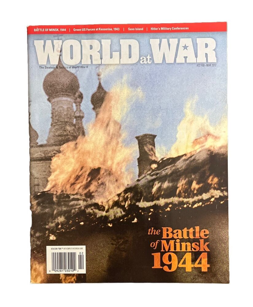 World At War Wargame Magazine #22 With Board Game - The Battle Of Minsk 1944