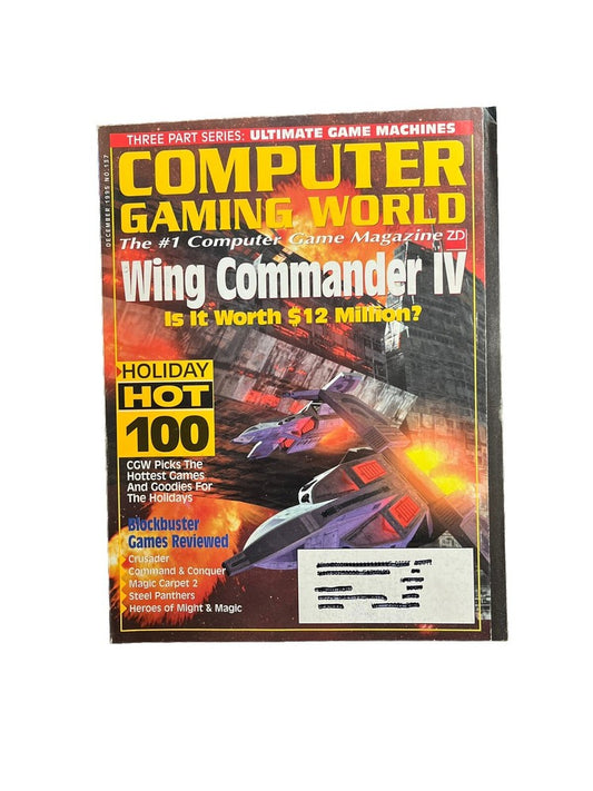 Computer Gaming World Strategy Magazine #137 December 1995 Wing Commander IV