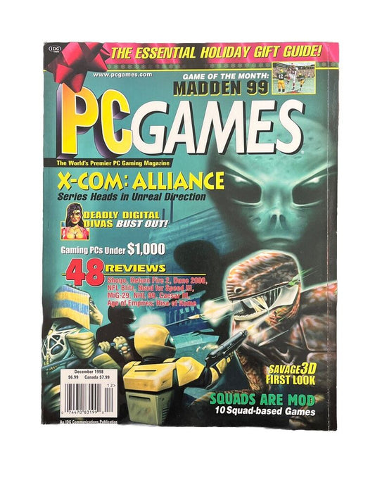 Collectable PC Games Magazine Vol.5 No.10 December 1998 - X-Com: Alliance