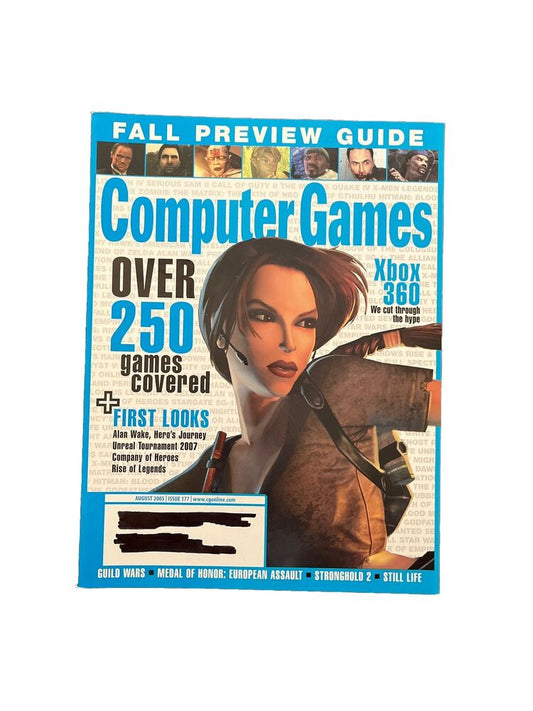 Computer Games Video Game Magazine August 2005 #177 Over 250 Games Covered