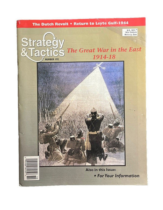 Strategy & Tactics Wargame Magazine #192 The Great War In The East 1914-18