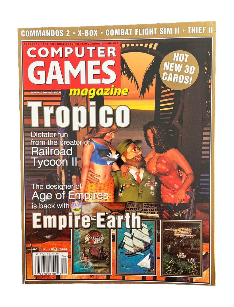 Classic Vintage Computer Games Magazine #115 June 2000 Tropico Age Of Empires