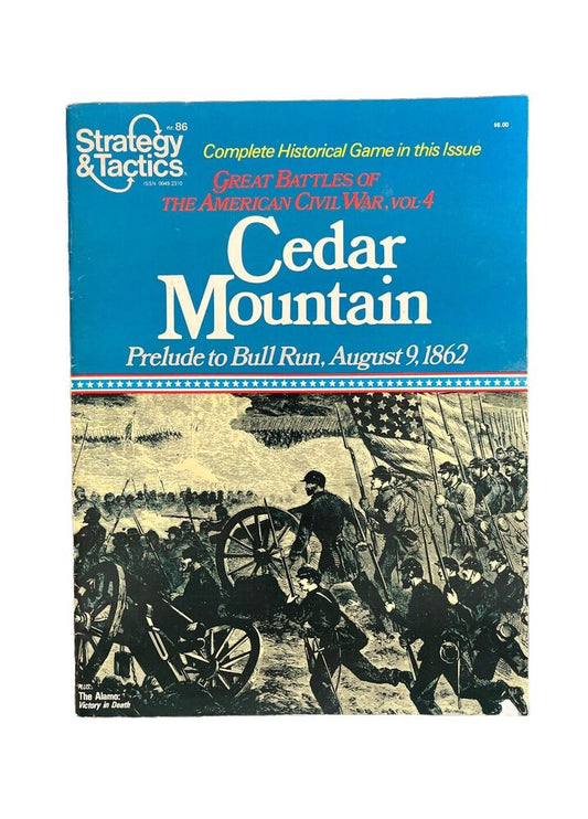 Collectable Vintage SPI Strategy&Tactics Wargaming Magazine #86 - Cedar Mountain