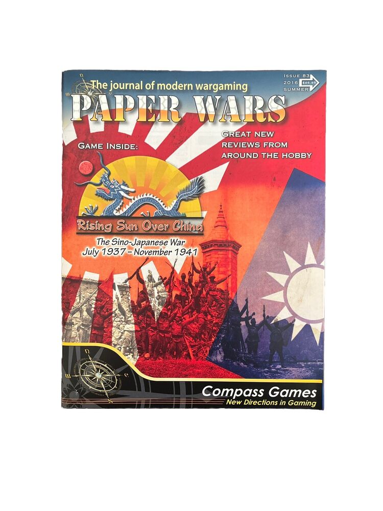 Compass Paper Wars Magazine #83 With Complete War Game - Rising Sun Over China