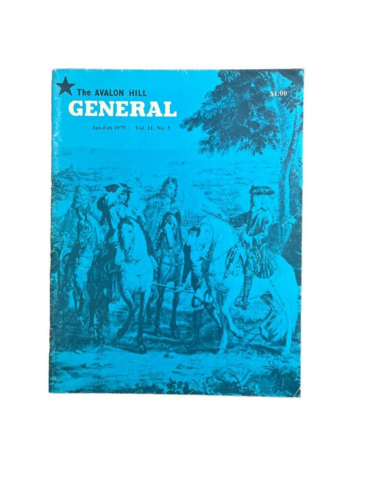 Avalon Hill General Vintage War Game Magazine Jan-Feb 1975 Vol. 11, #5 Waterloo