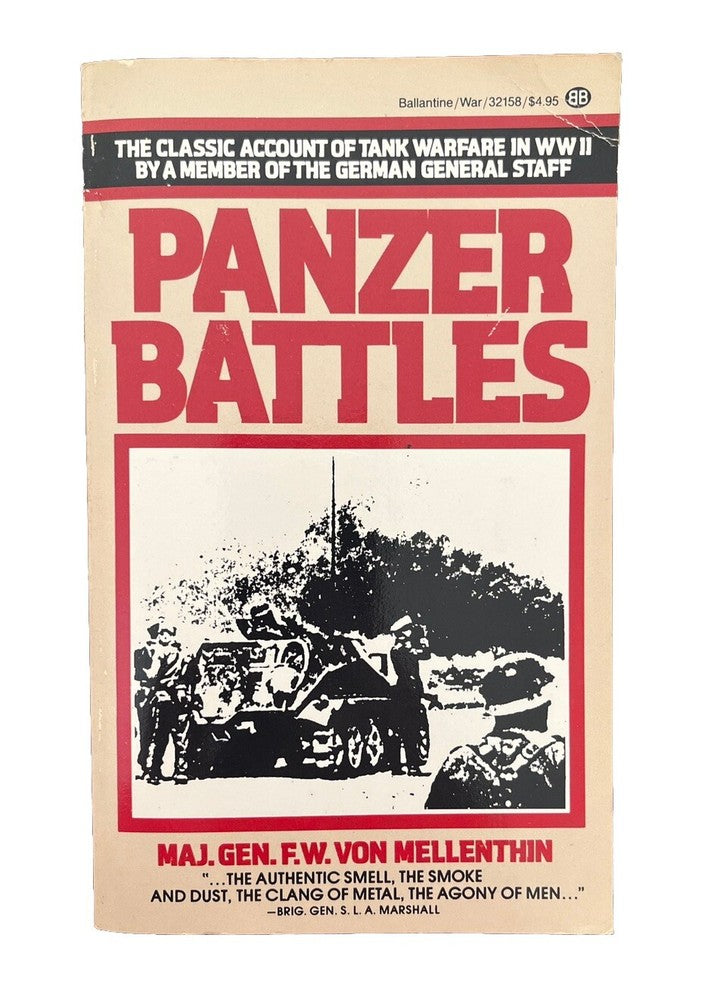 Panzer Battles Armor WWII by Major General F. W. Von Mellenthin ~ 1987 Paperback