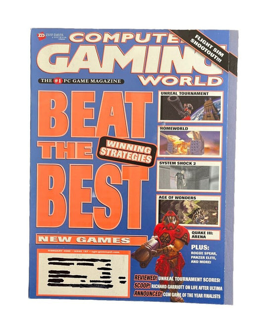 Vintage Computer Gaming World Magazine #187 February 2000 - Beat The Best