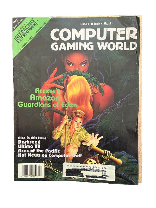 Computer Gaming World Strategy Magazine #98 Access’s Amazon: Guardians Of Eden