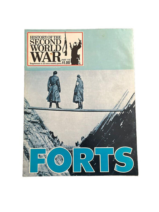 History Of The Second World War Vintage Collectable Magazine Part 116 Forts